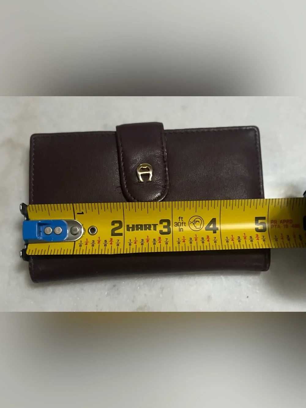 Vintage 80’s/ 90’s Etienne Aigner Oxblood Leather  Wallet Snap Closure